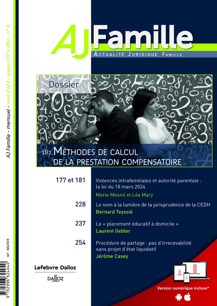 Focus sur la prestation compensatoire et fiscalité dans AJ Famille Lefebvre Dalloz